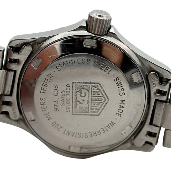 Vintage Tag Heuer 28mm Ladies Professional 2000 Series Dive Watch! Ref: 973.008!